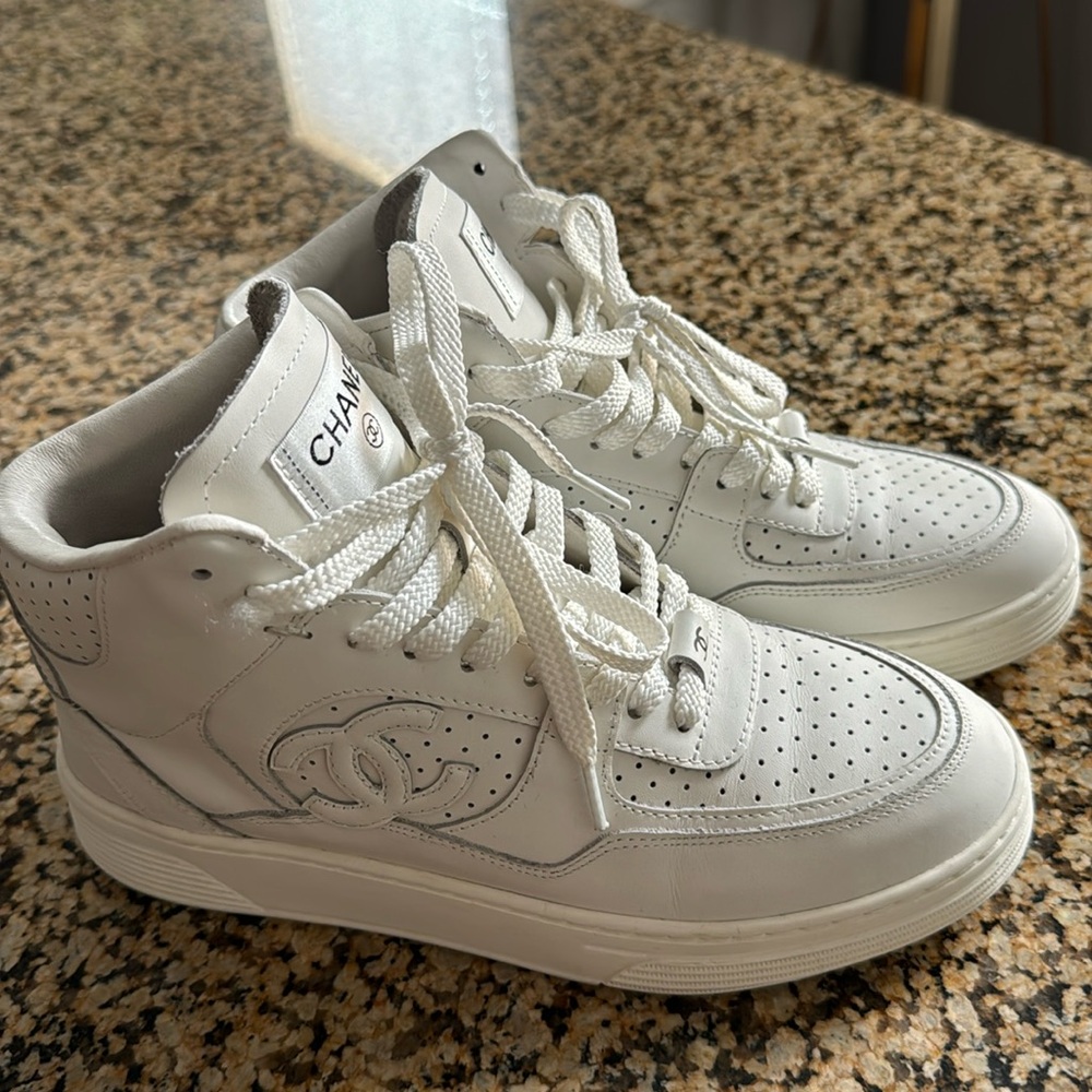 White sneakers